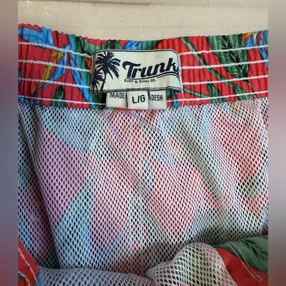 Trunks Surf & Swim Men's Tropical Shorts Bird of Paradise size Large - Picture 4 of 8